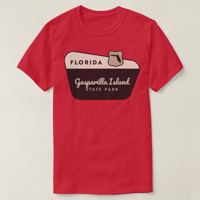Camiseta Gasparilla Island State Park Florida - Sinal de bo (Frente do Design)