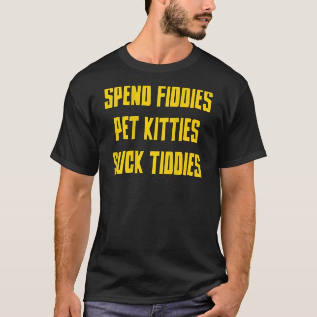 Camiseta Gastar Gatinhos Pet De Fiddies Nas Costas (Frente)