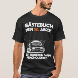 Camiseta Gästebuch 18 Geburtstag Abriss