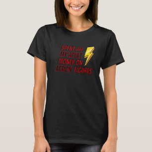 Camiseta Gastei Todo O Meu Dinheiro Adulto Em Números De Aç