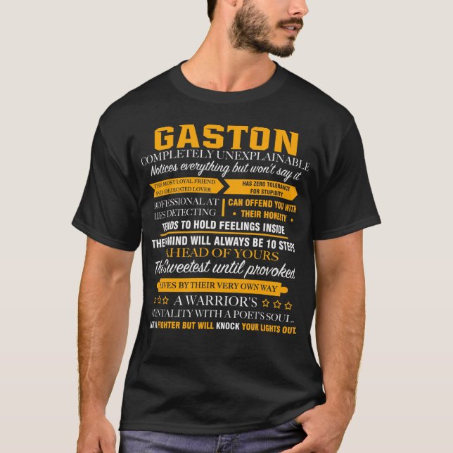Camiseta GASTON completamente inexplicável (Frente)