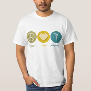 Camiseta Gastroenterologia do amor da paz