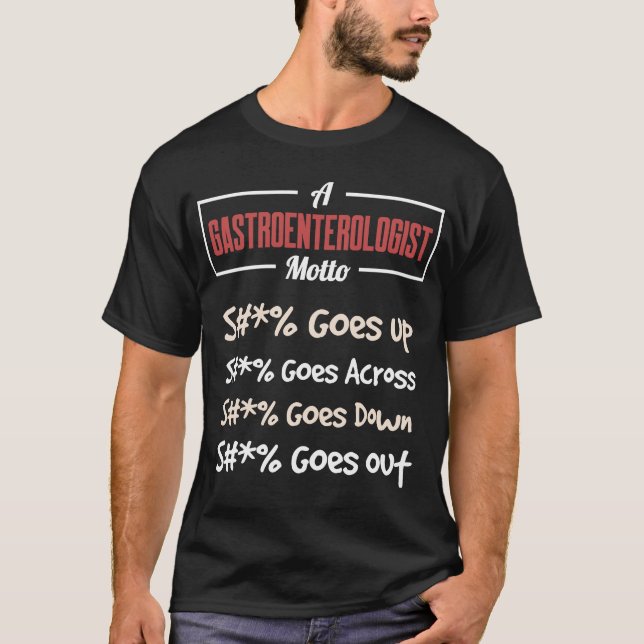 Camiseta Gastroenterologista GI Sobe Grau de Gastroenterolo (Frente)