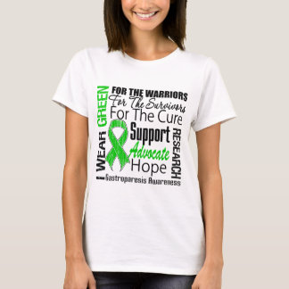 Camiseta Gastroparesis eu visto o tributo verde da fita