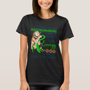 Camiseta Gastroparesis Sloth Vintage Sensibilizar o Guerrei