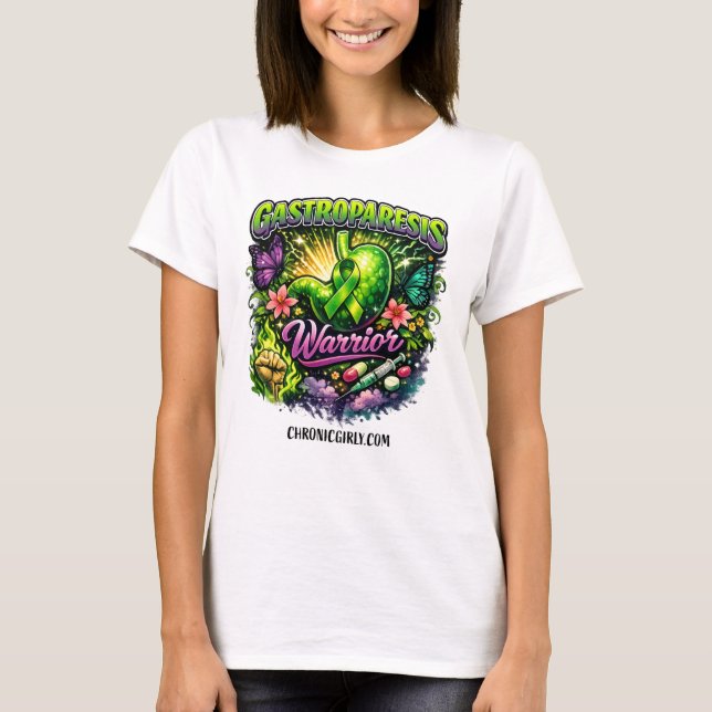 Camiseta Gastroparesis Warrior (Frente)