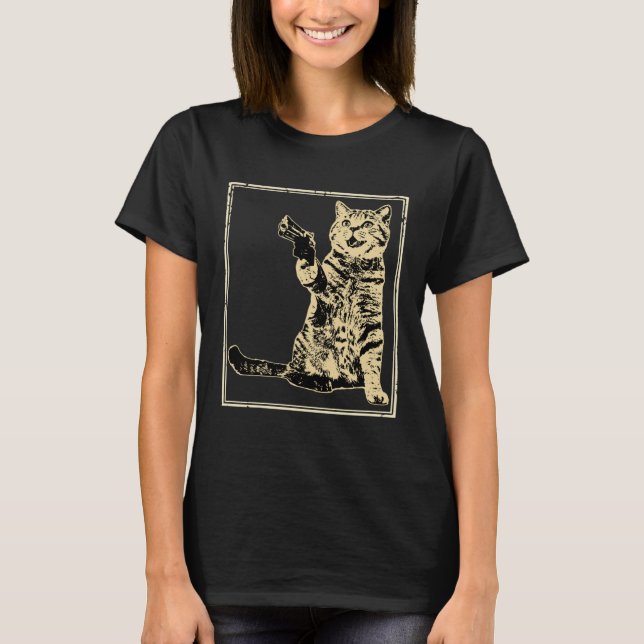 Camiseta Gata Arma  Gata  1 (Frente)