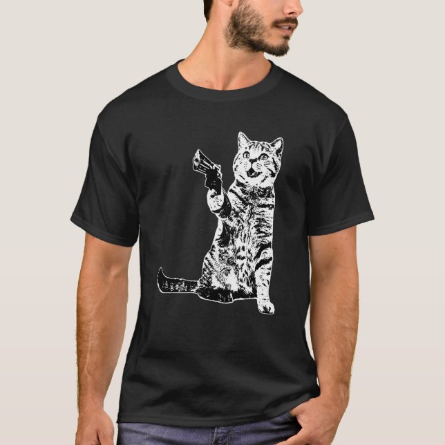 Camiseta Gata Arma Kitty (Frente)