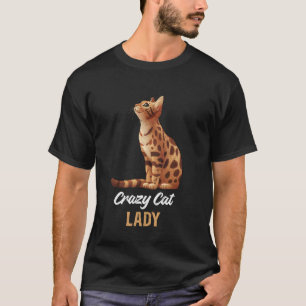 Camiseta Gata Bengal SENHORA DO GATO DOIDONA Funny Bengal C