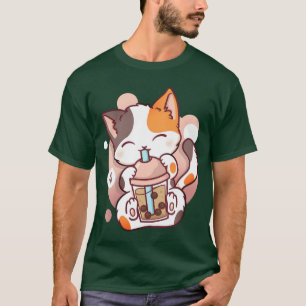 Camiseta Gata Bobaea Bolha Anime Kawaii Neko garota