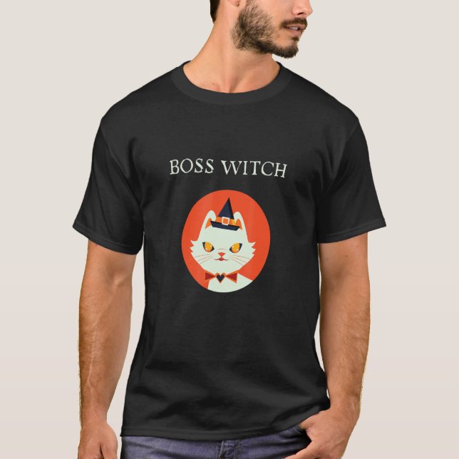 Camiseta Gata Bruxa Chefe (Frente)