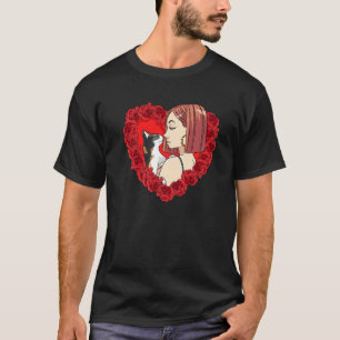 Camiseta Gata Calico Mãe Dia dos Namorados Dama do Gato Cor