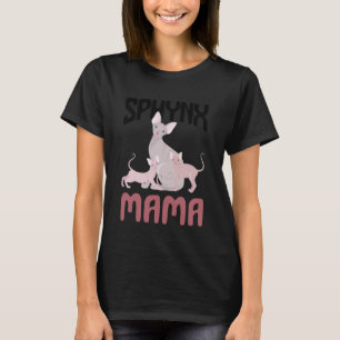 Camiseta Gata Careca Mamãe Sphynx Amante de Gato Sphynx Sph