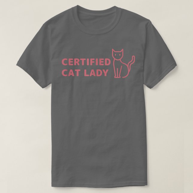 Camiseta Gata Certificada, companhia, gatinha, gatinho, pel (Frente do Design)