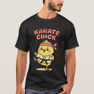 Camiseta Gata Clássica de Karatê Garotas Engraçadas de Arte