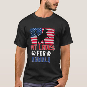 Camiseta Gata De Gato Para Kamala Cat Silhouette American F