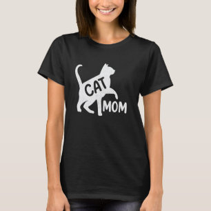 Camiseta Gata Divertida Mãe Gata Amante Garotas Mulheres Mã