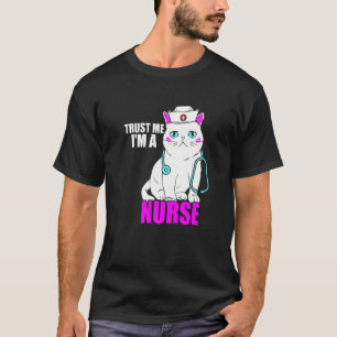 Camiseta Gata Enfermeira Estetoscópio Enfermagem Medicina C