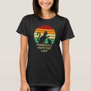 Camiseta Gata Feliz Senhora Mãe de Gato Linda Gata