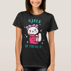 Camiseta Gata Fofa Garota Feminina Poderosa Emancipação Fêm