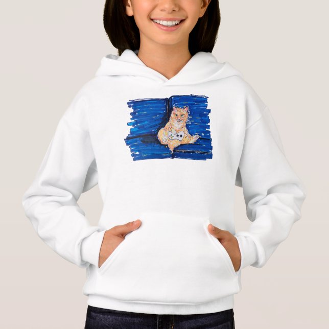 Camiseta Gata Gamer Gengibre (Frente)