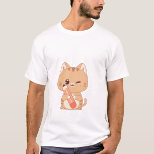 Camiseta gata gata   gato adora design