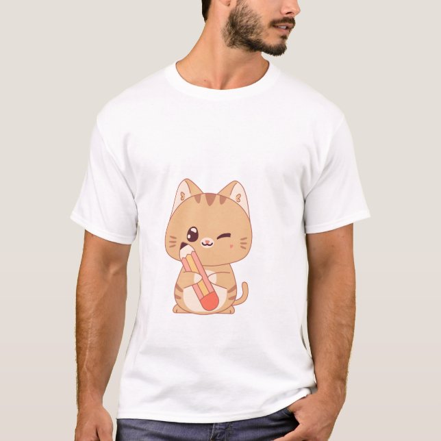 Camiseta gata gata | gato adora design (Frente)
