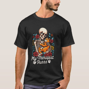 Camiseta Gata Ginga Mãe Gata Ginga Mamãe Esqueleto Minha Te