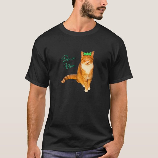 Camiseta Gata Laranja da Mãe de Dança Abby (Frente)