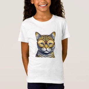 Camiseta Gata Legal com Óculos
