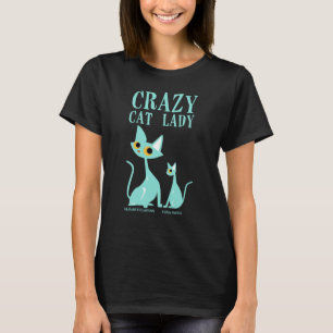 Camiseta Gata Louca Gatos Mãe Divertida