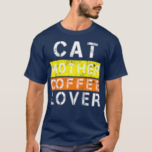 Camiseta gata mãe amante do café 105