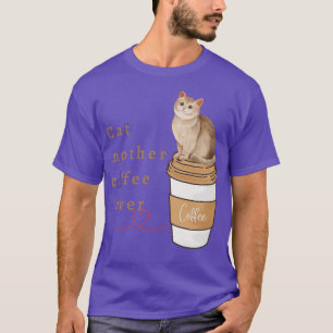 Camiseta gata mãe amante do café 109