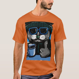 Camiseta gata mãe amante do café 13