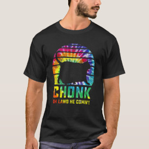 Camiseta Gata Mãe Gordinha Tinta Tie Dye Oh Senhor Ele Está
