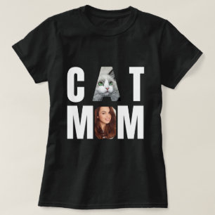Camiseta Gata Mãe Personalizada, foto de gato