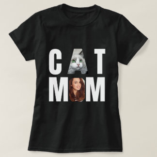 Camiseta Gata Mãe Personalizada, foto de gato