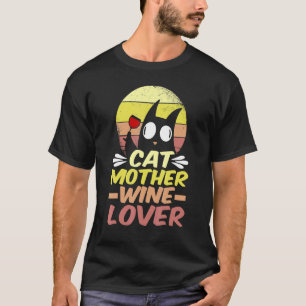 Camiseta Gata Mãe Vinho Louca Senhora dos Gatos