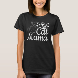 Camiseta Gata Mamãe Gata Fofa Mamãe Gata Eu Gata Mamãe