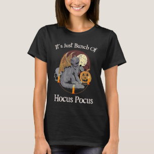 Camiseta Gata Morcego Lua Fantasia de Halloween Monte de Ho