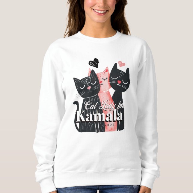 Camiseta Gata para Kamala Harris 2024 (Frente)