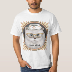 Camiseta Gata Persa Enfermeira 