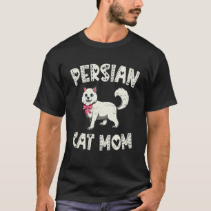Camiseta Gata Persa Mãe Dia das Mães Gata Dona de Gato Gati