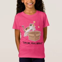 Camiseta Gata Saltitante Fofa