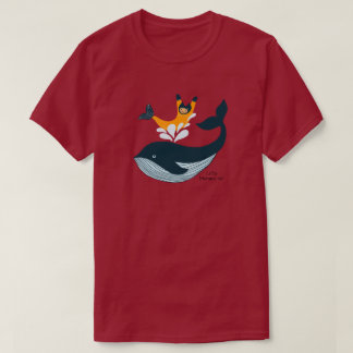 Camiseta Gata sereia e baleia espirram