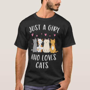 Camiseta Gata Só Uma Mulher Onde Gatos Amam