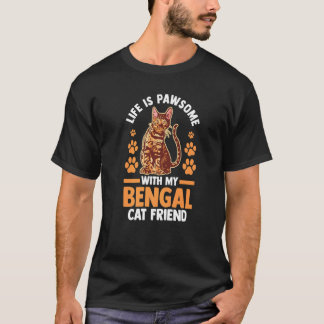 Camiseta Gata  Vida de Mãe de Gata é Incrível Com Meu Gato 
