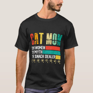 Camiseta Gata vintage mãe o homem o mito comerciante de lan