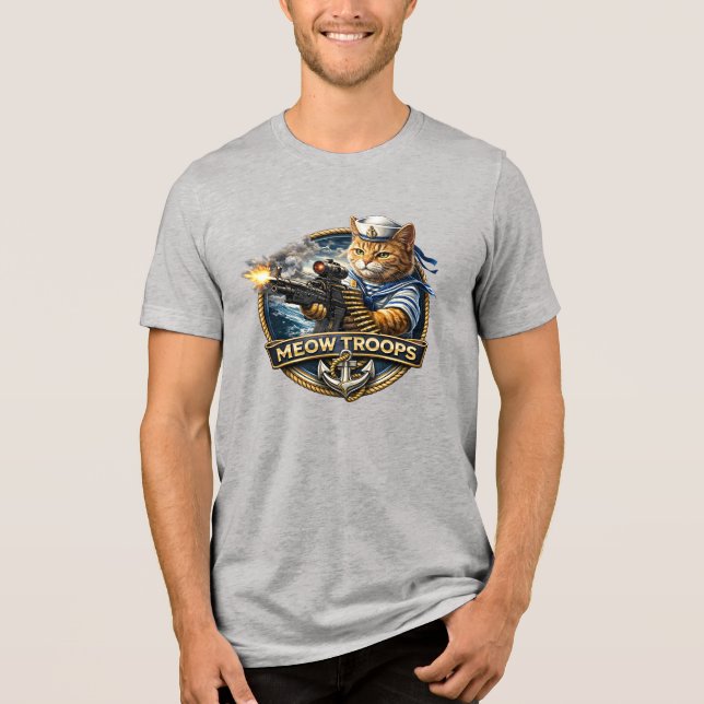 Camiseta Gatas Fuzileiras.  (Frente)