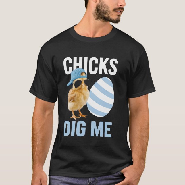 Camiseta Gatas Me Digram Páscoa Feliz Páscoa Engraçado (Frente)